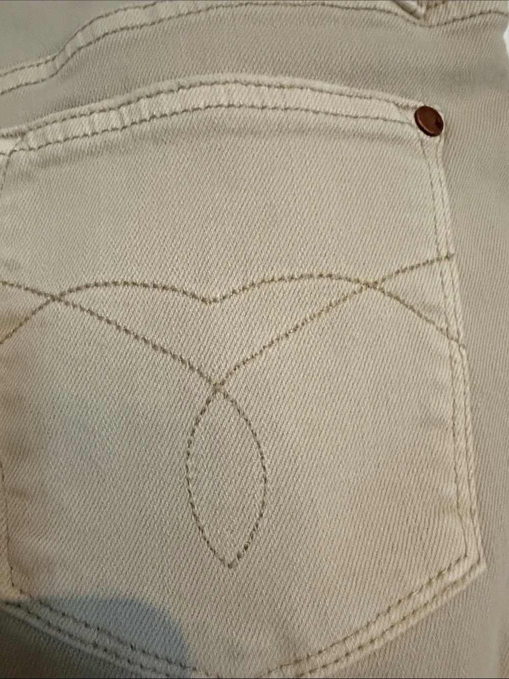 Judy Blue Beige Wide Leg Distressed Jeans